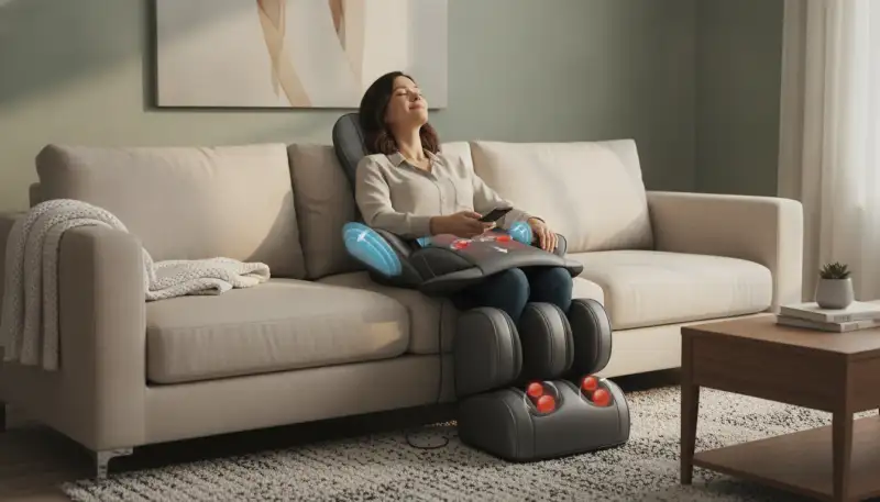 Rückenmassage auf dem Sofa: Luxus für Zuhause